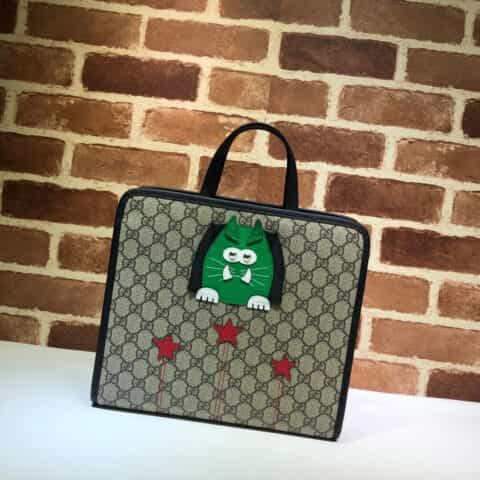 GUCCI古驰儿童GG猫咪托特包645290