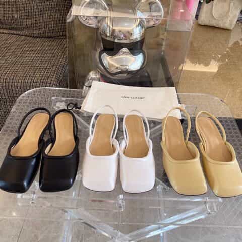 Low classic ????春夏新品 时髦复古方头凉鞋
