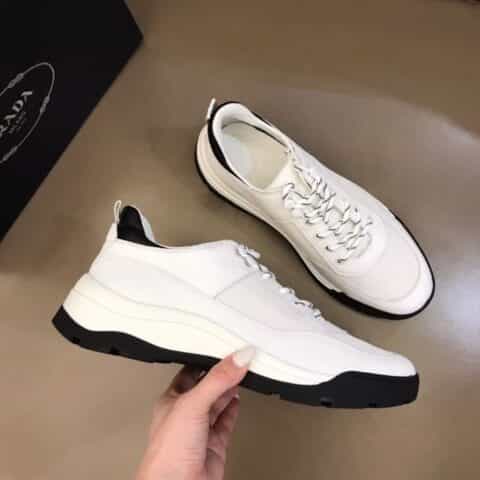PRADA/普拉达 2021新款系带尼龙布鞋面休闲运动鞋