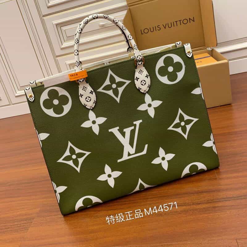 Louis Vuitton LV Onthego绿色托特包 M44571