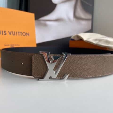LV/路易威登 男士荔枝纹牛皮双面用Taurillon腰带40mm