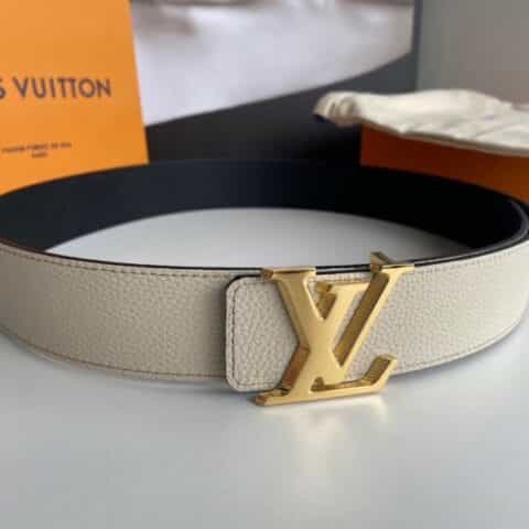 LV/路易威登 男士荔枝纹牛皮双面用Taurillon腰带40mm