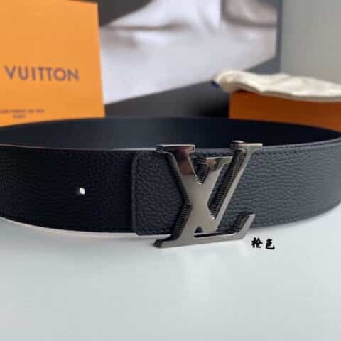LV/路易威登 男士荔枝纹牛皮双面用Taurillon腰带40mm