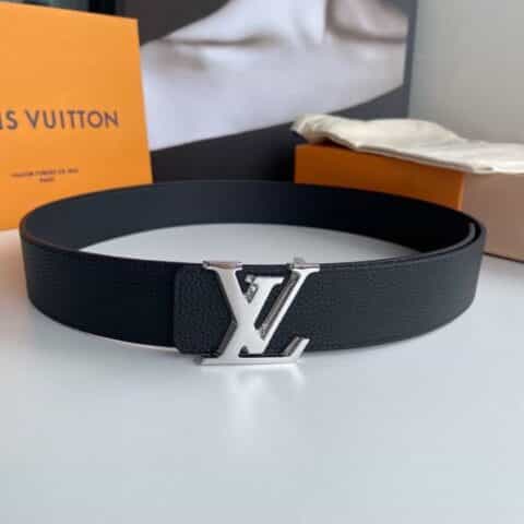 LV/路易威登 男士荔枝纹牛皮双面用Taurillon腰带40mm