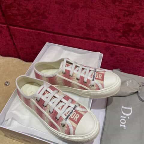 DIOR迪奥 21春夏新品原厂刺绣女士平板鞋