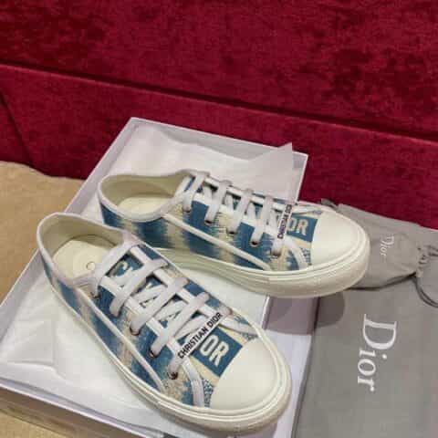 DIOR迪奥 21春夏新品原厂刺绣女士平板鞋