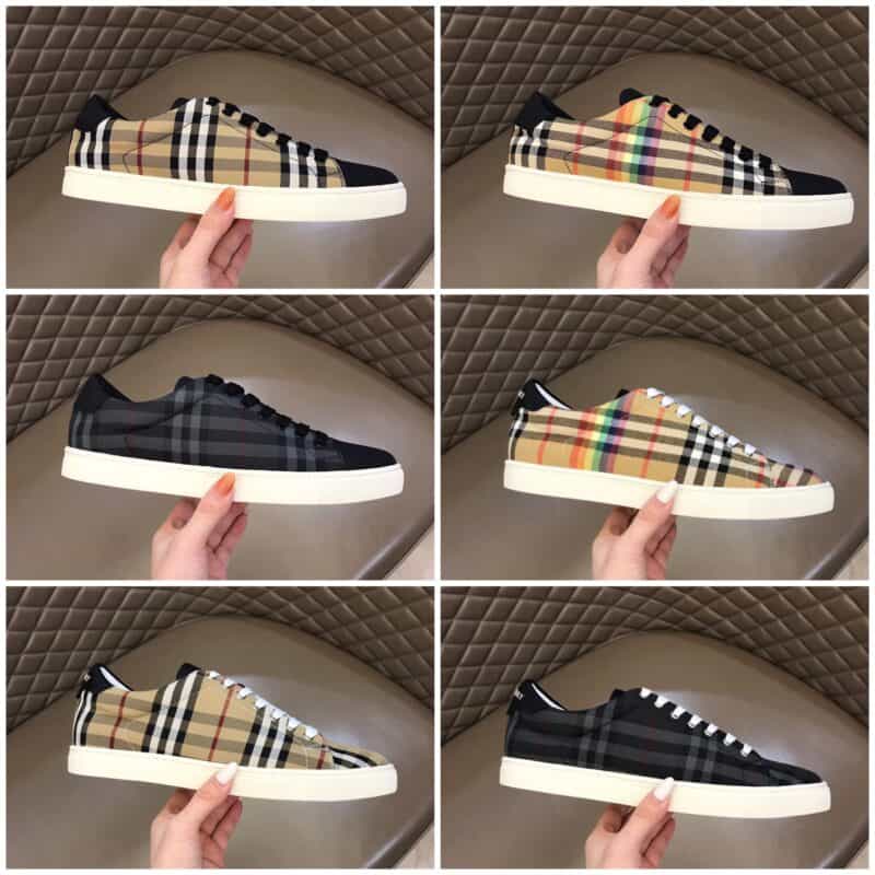 Burberry巴宝莉 B家经典格纹男士低帮休闲鞋