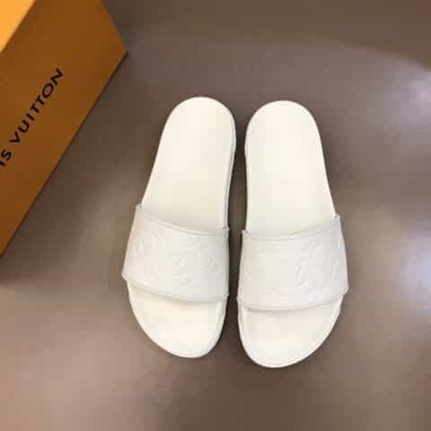 LV/路易威登   内衬头层小牛皮高端男士拖鞋