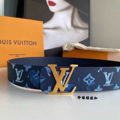 LV/路易威登 Monogran图案于帆布SHAPE 40毫米双面腰带