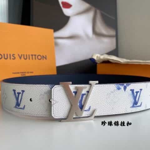 LV/路易威登 Monogran图案于帆布SHAPE 40毫米双面腰带
