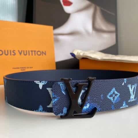 LV/路易威登 Monogran图案于帆布SHAPE 40毫米双面腰带