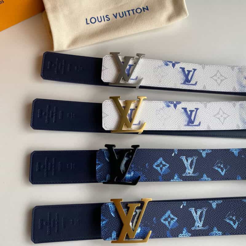 LV/路易威登 Monogran图案于帆布SHAPE 40毫米双面腰带