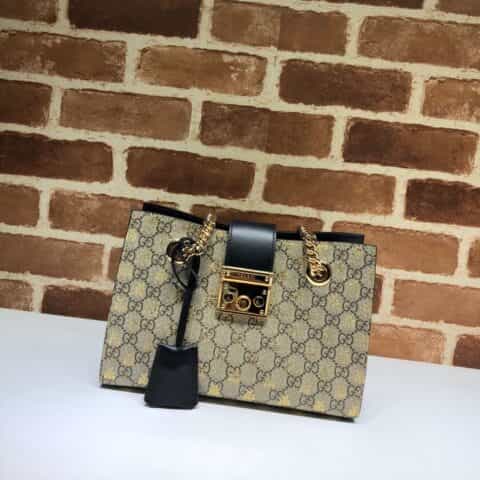 GUCCI古驰Padlock系列小号GG蜜蜂肩背包498156