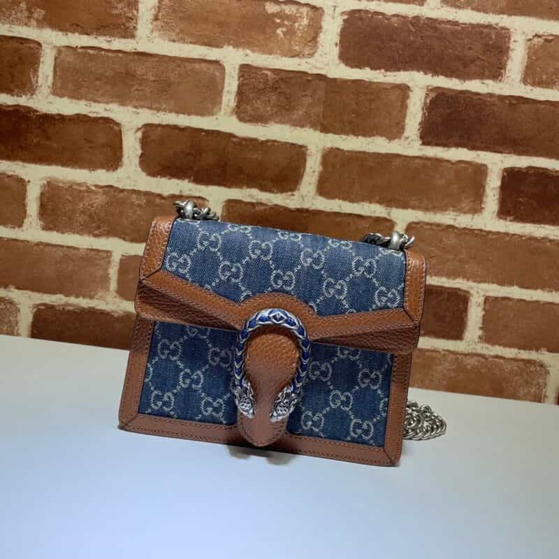 GUCCI古驰GG Denim系列Dionysus系列迷你手袋421970