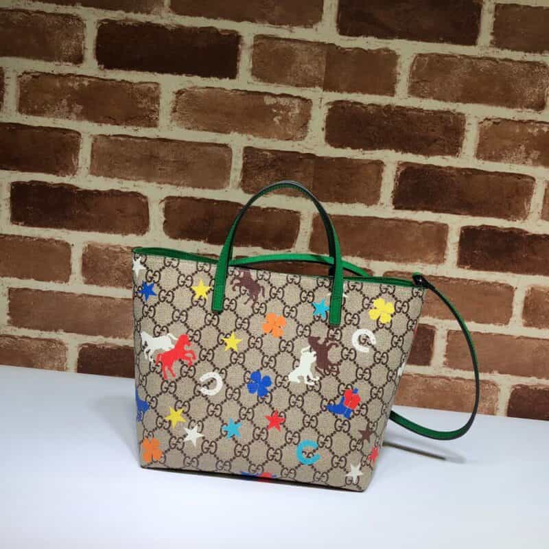 GUCCI古驰小马印花手提斜挎购物包585933