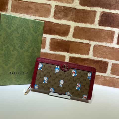 GUCCI古驰Doraemon x Gucci联名系列全拉链式钱包647787