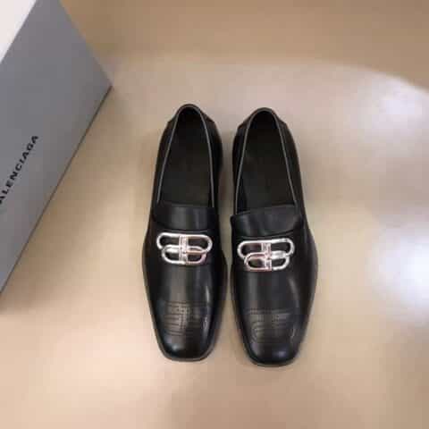 Balenciaga巴黎世家 进口原版头层牛皮材质男士BB德比鞋