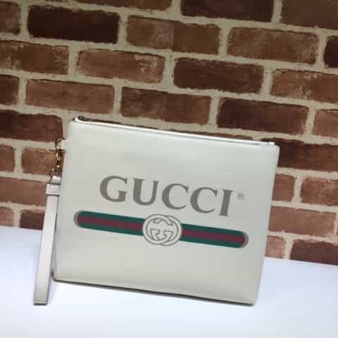 GUCCI古驰Print系列皮革手拿包572770