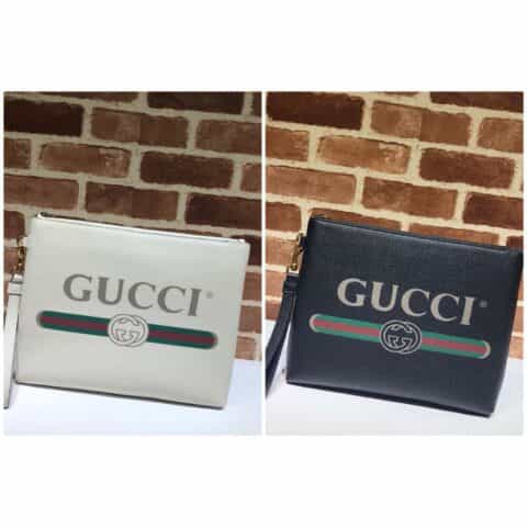 GUCCI古驰Print系列皮革手拿包572770