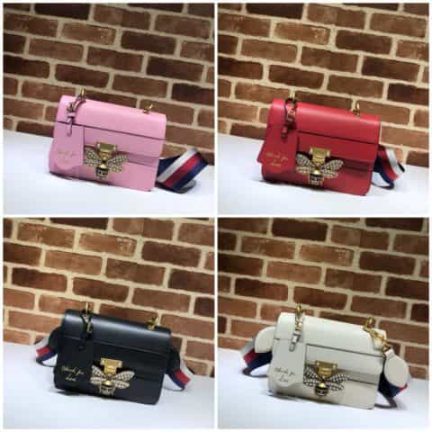 GUCCI古驰小号玛格丽特小蜜蜂单肩斜挎女包476542