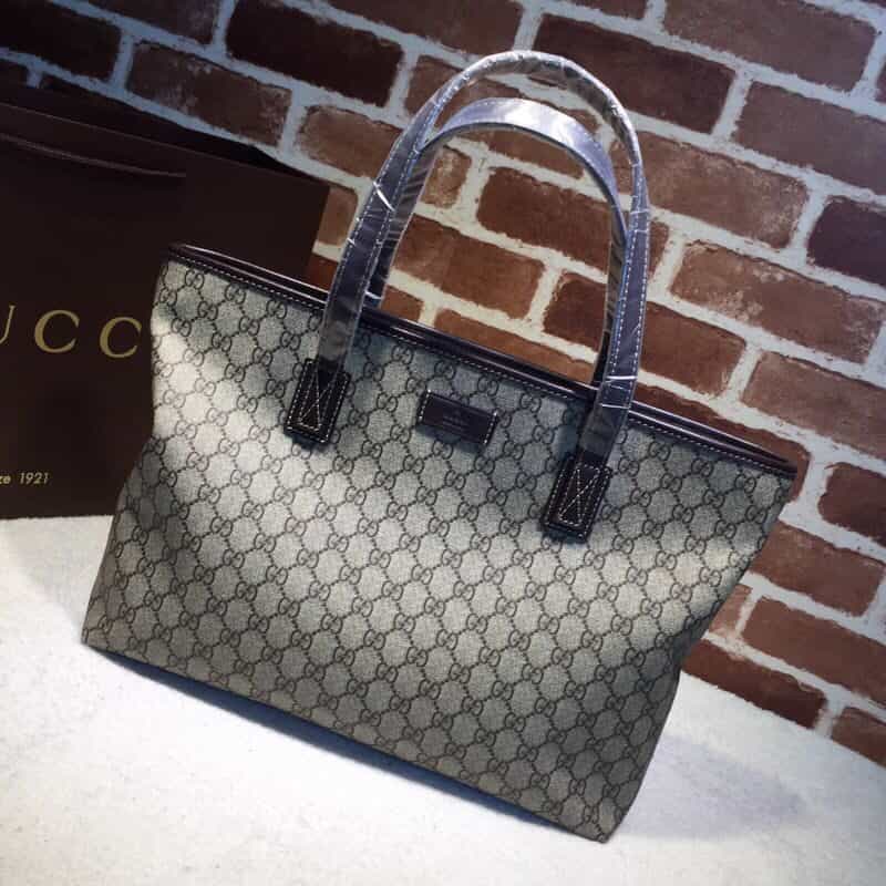 GUCCI古驰GG高级人造革购物袋211137
