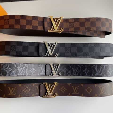 LV/路易威登  Monogram  Eclipse帆布小牛皮SHAPE40毫米双面腰带
