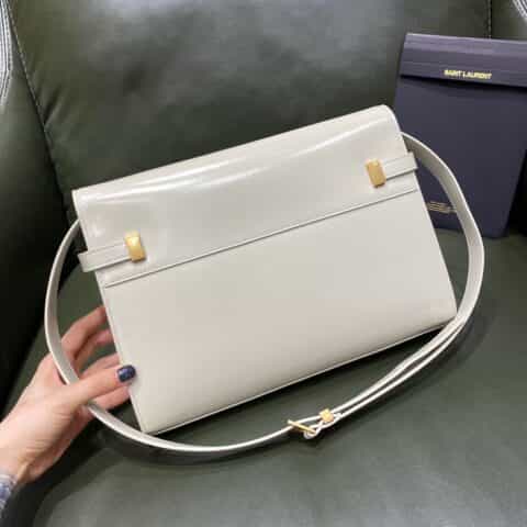 Saint laurent Ysl Manhattan白色牙签纹曼哈顿法棍包579271