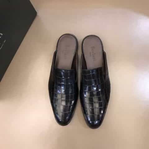 Berluti伯鲁提 进口头层牛皮高端男士半拖