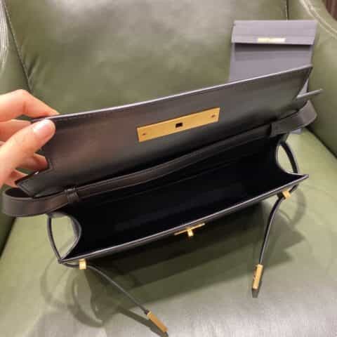Saint laurent Ysl Manhattan黑色牙签纹曼哈顿法棍包579271