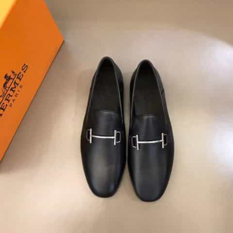 Hermes爱马仕 进口注塑真皮大底高端版本、男士商务皮鞋