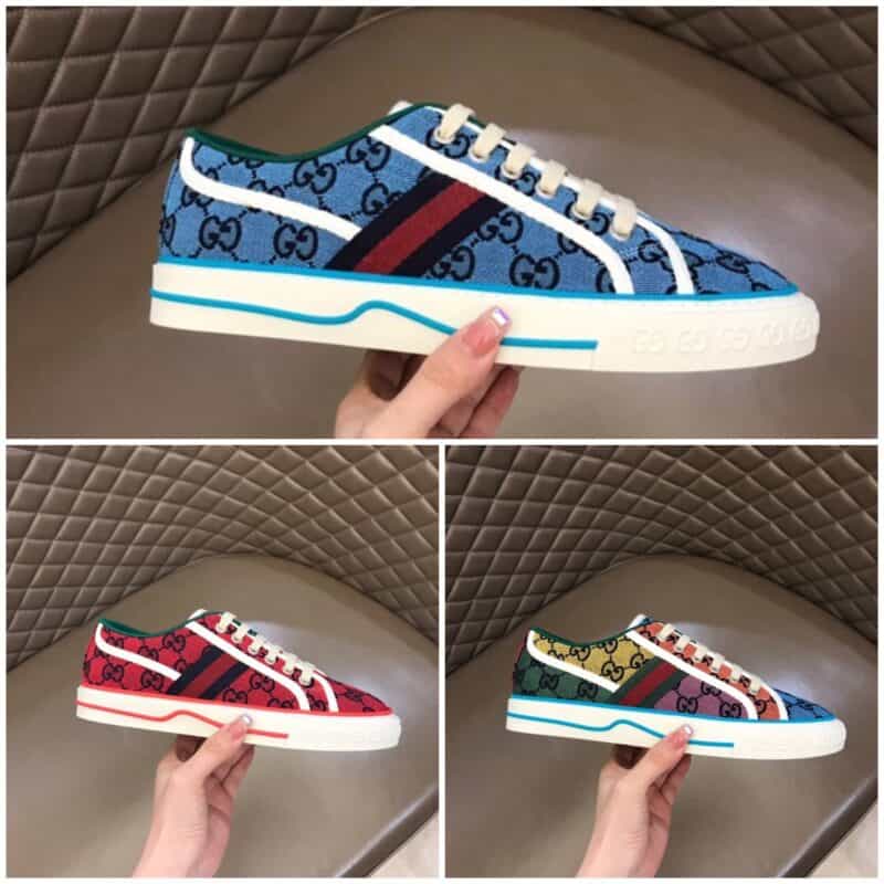 Gucci古驰 2021520特别系列1977情侣GG运动帆布鞋
