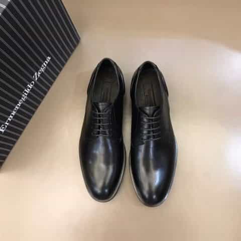 杰尼亚 进口西班牙鹿皮制作高端男士商务休闲皮鞋