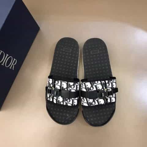 DIOR迪奥 D~家传统精湛工艺高端男士拖鞋人字拖