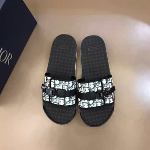 DIOR迪奥 D~家传统精湛工艺高端男士拖鞋人字拖