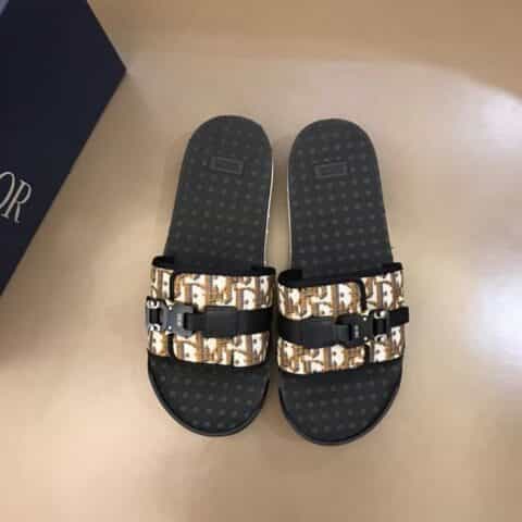 DIOR迪奥 D~家传统精湛工艺高端男士拖鞋人字拖