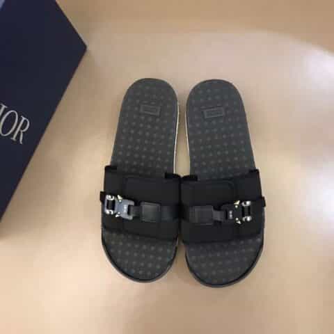 DIOR迪奥 D~家传统精湛工艺高端男士拖鞋人字拖