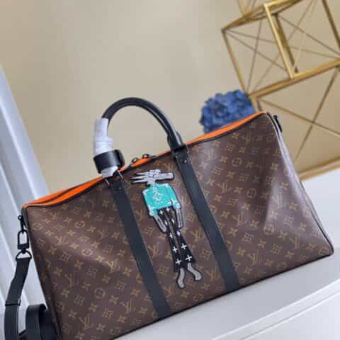 Louis Vuitton LV Keepall 50 卡通玩偶旅行袋 M45616