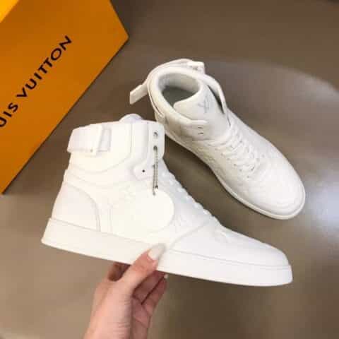LV/路易威登 进口原单精品L 男士RIVOLI炫彩高帮运动靴