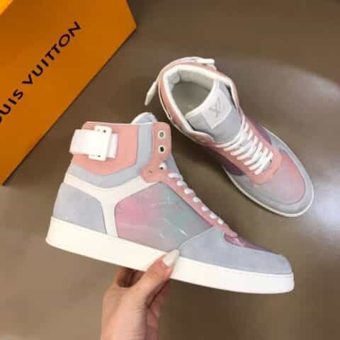 LV/路易威登 进口原单精品L 男士RIVOLI炫彩高帮运动靴