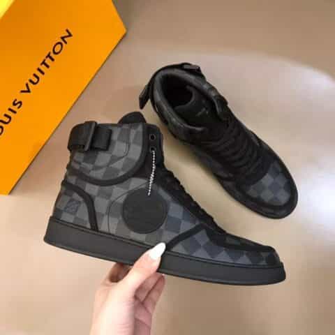 LV/路易威登 进口原单精品L 男士RIVOLI炫彩高帮运动靴