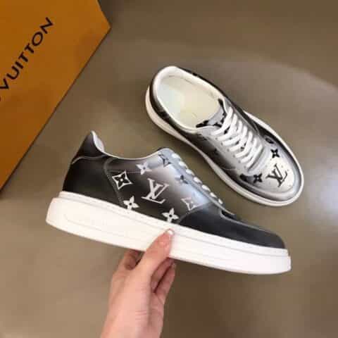 LV/路易威登 冰丝真皮材质Beverly Hills 新品男士运动鞋