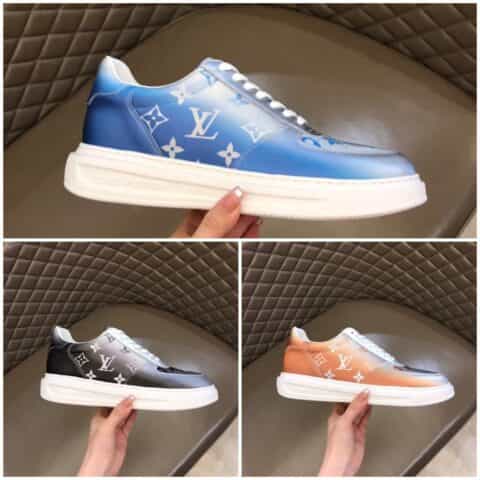 LV/路易威登   冰丝真皮材质Beverly Hills 新品男士运动鞋