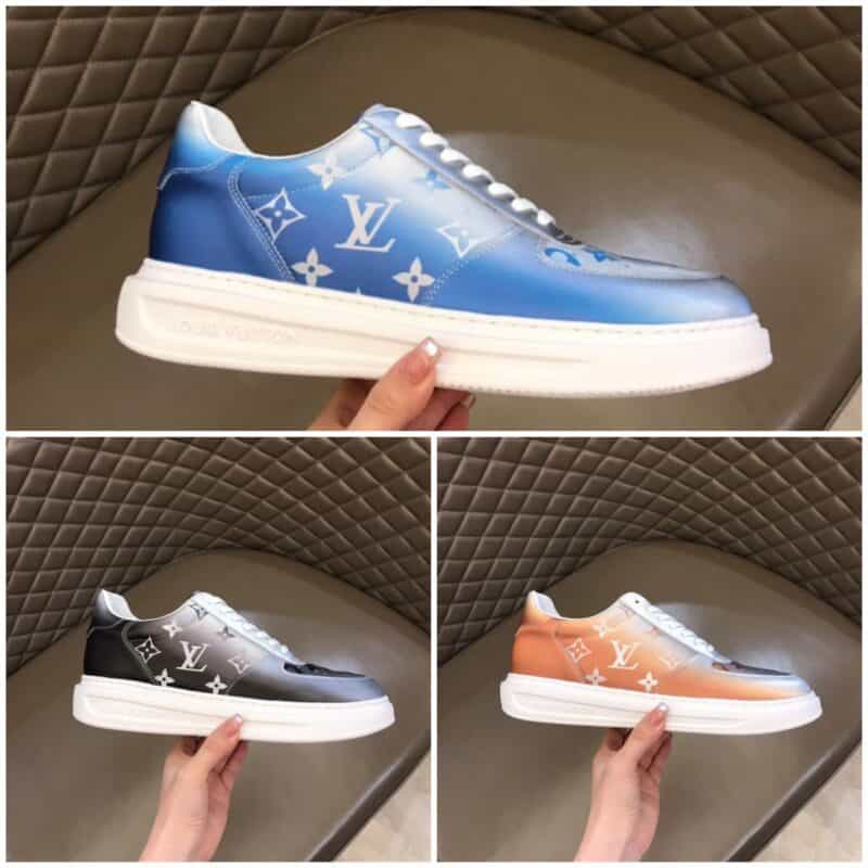 LV/路易威登 冰丝真皮材质Beverly Hills 新品男士运动鞋