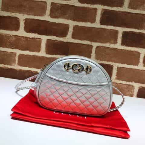 GUCCI古驰2018秋冬新款层压皮菱格迷你包534951