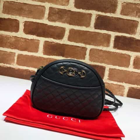 GUCCI古驰2018秋冬新款层压皮菱格迷你包534951