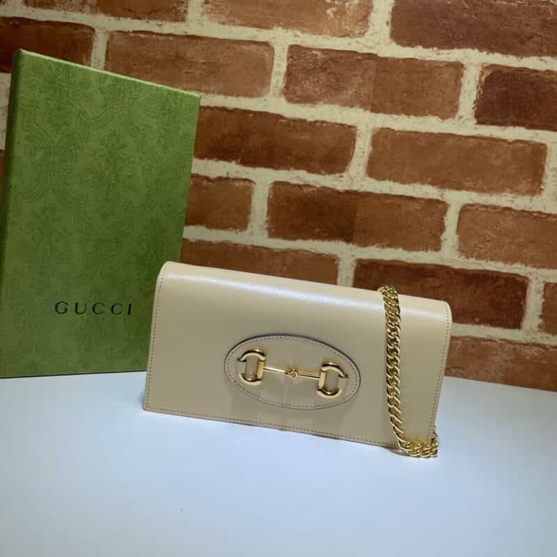 GUCCI古驰马衔扣1955系列链带钱包621892