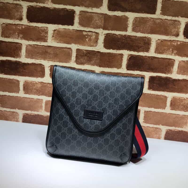 GUCCI古驰帆布GG织花单肩斜挎包599521