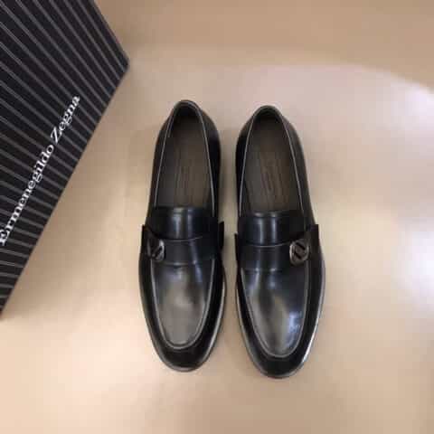 Zegna/杰尼亚 进口头层牛皮制作高端男士商务休闲皮鞋
