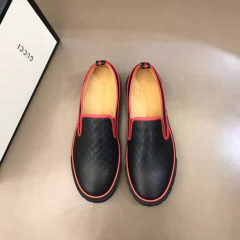 Gucci古驰 G家 Tennis 1977系列全真皮系列平板鞋