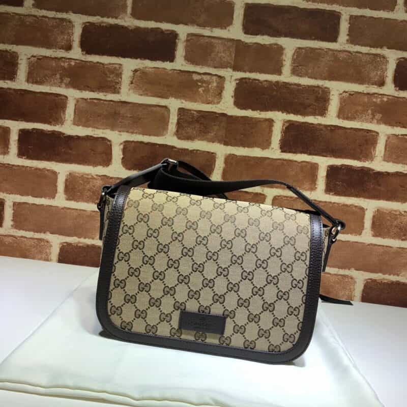 GUCCI古驰男士帆布单肩斜挎包449172